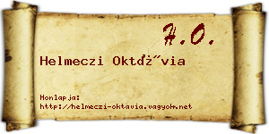 Helmeczi Oktávia névjegykártya